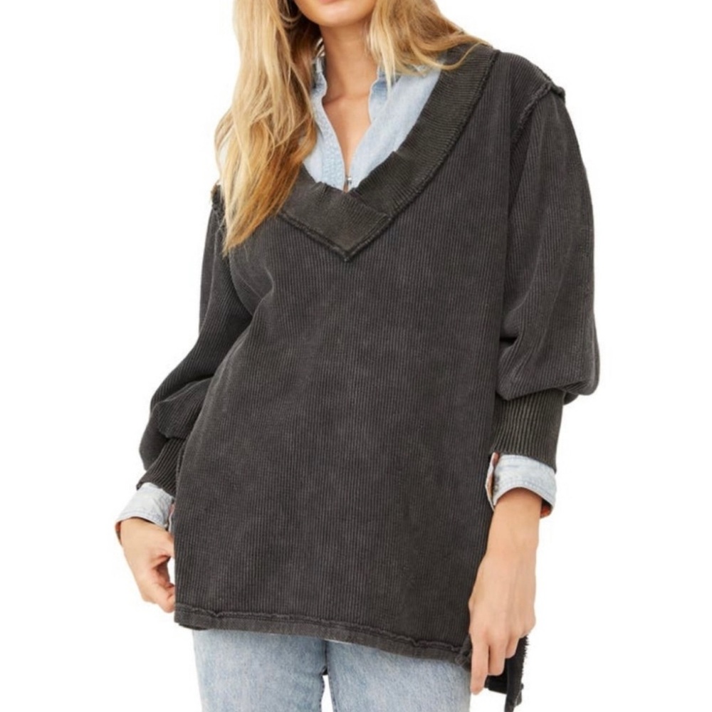 NWOT Free People COBALT BLUE Asher Thermal extra small